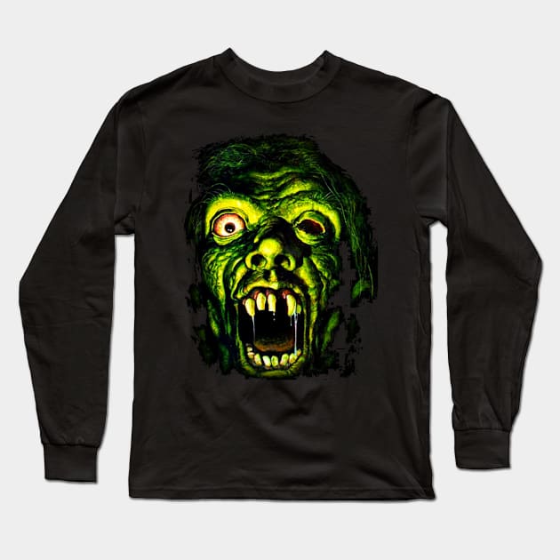 Horror Hotel Zombie - For Black Only Long Sleeve T-Shirt by HalloweenHotSce